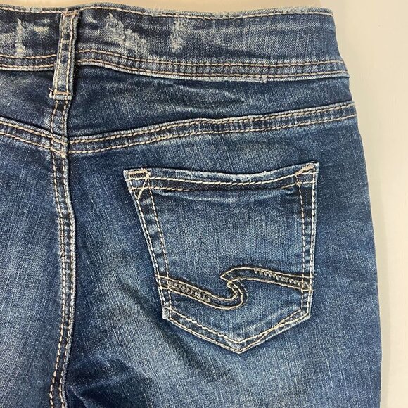 Silver Suki Slim Boot Jeans Women's Size 25 (26 x 31) Mid Rise Medium Wash - Picture 10 of 12